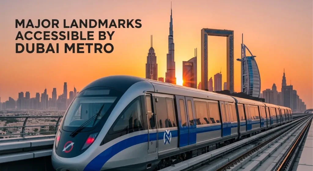 Major Landmarks Accessible by Dubai Metro