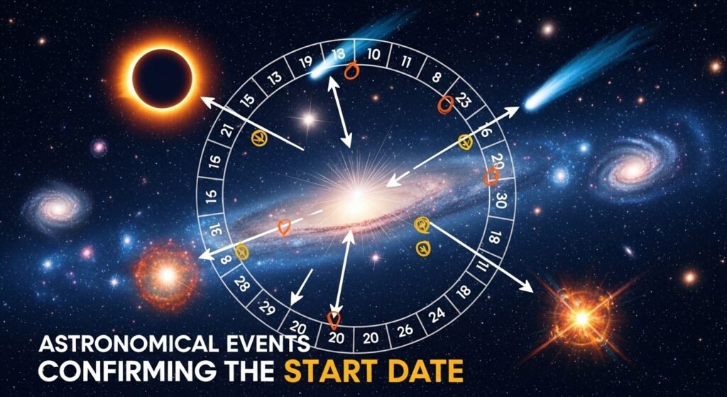 Astronomical Events Confirming the Start Date