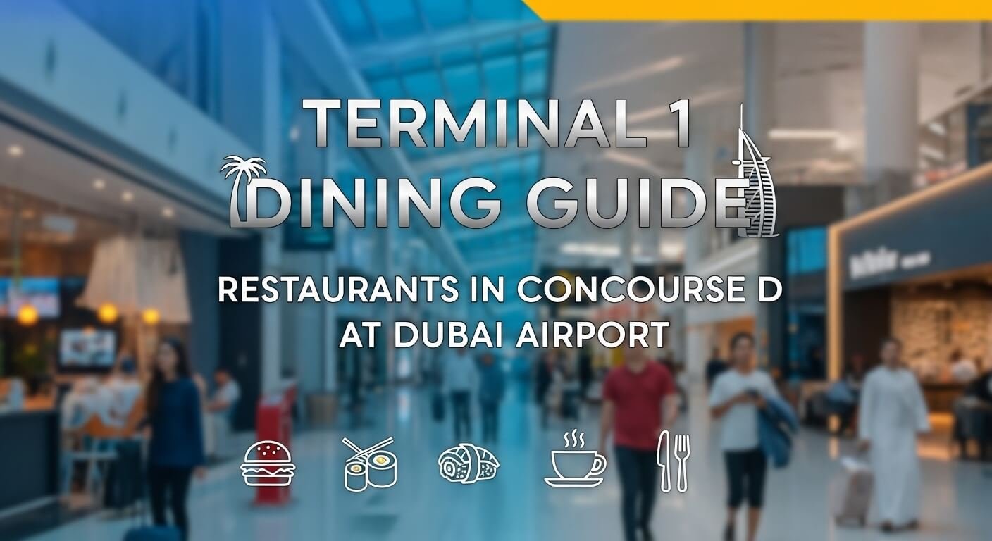 Terminal 1 Dining Guide: Restaurants in Concourse D at Dubai Airport