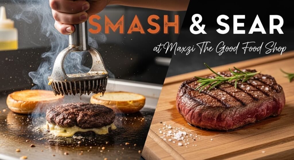 Smash and Sear at Maxzi The Good Food Shop