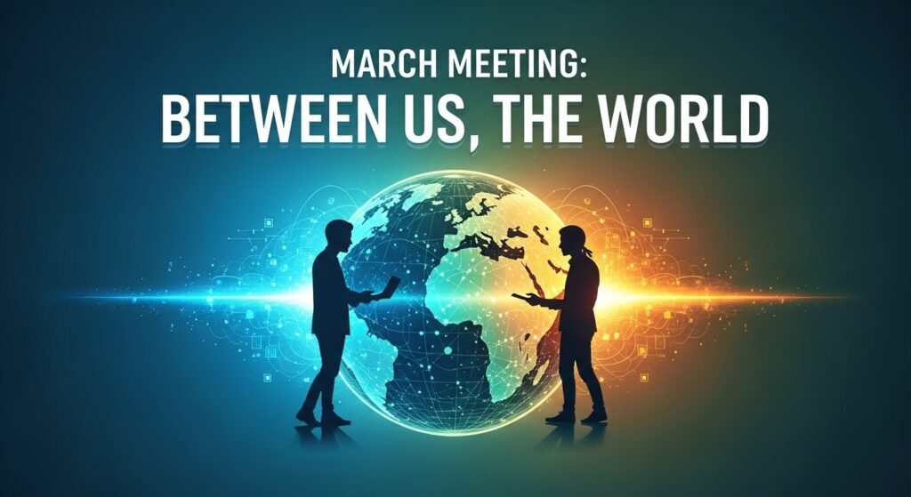 March Meeting: Between Us, the World