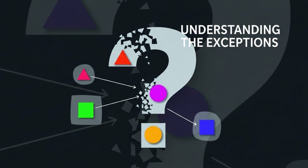 Understanding the exceptions