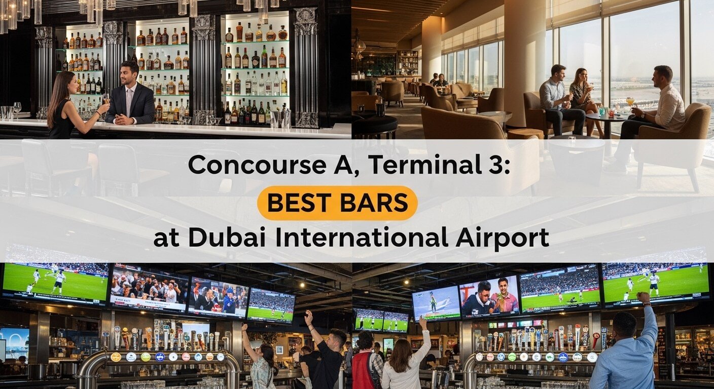 Concourse A, Terminal 3: Best Bars at Dubai International Airport
