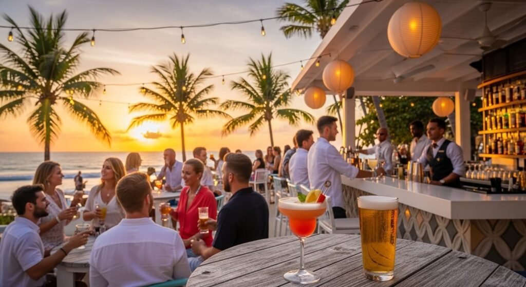 Enjoy Drinks at Outdoor Bars and Beach Clubs