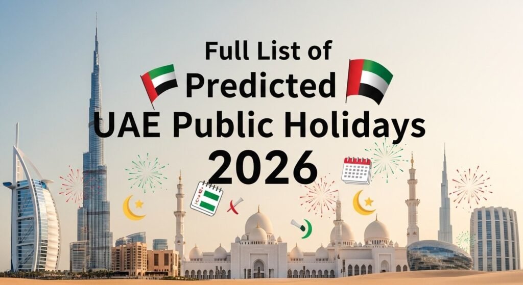 Full List of Predicted UAE Public Holidays 2026