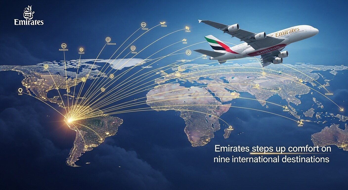 Emirates steps up comfort on nine international destinations