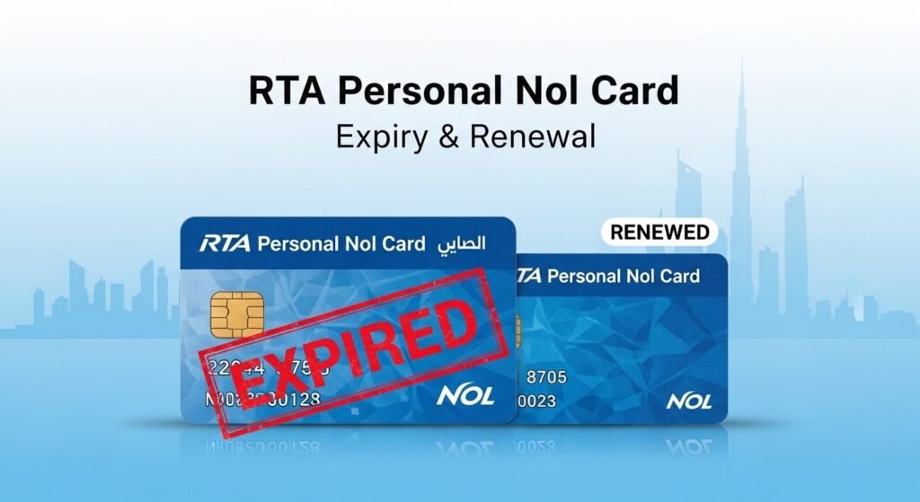 RTA Personal Nol Card Expiry & Renewal (Blue Card)