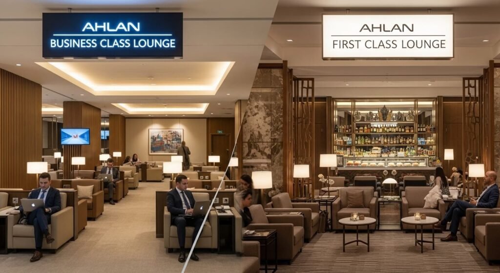 Ahlan Business Class Lounge and Ahlan First Class Lounge