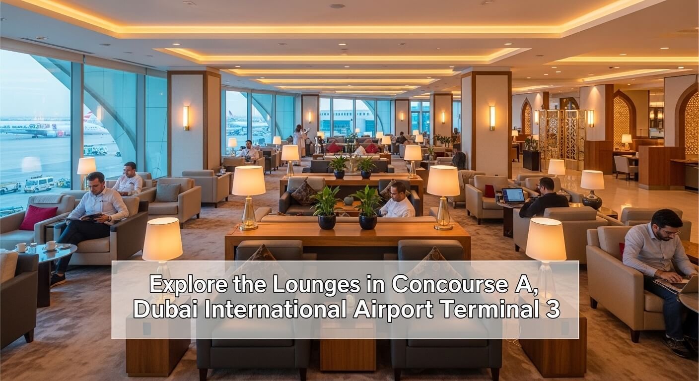 Explore the Lounges in Concourse A, Dubai International Airport Terminal 3