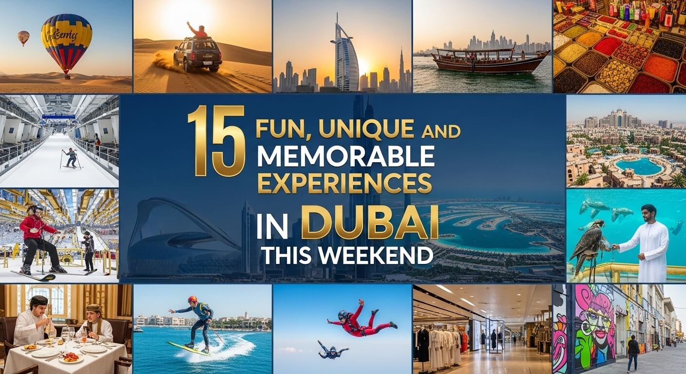 15 Fun, Unique, and Memorable Experiences in Dubai This Weekend