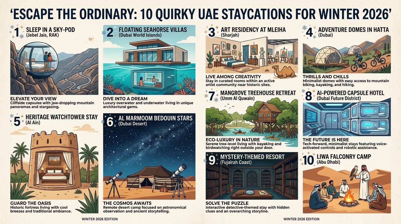 Escape the Ordinary: 10 Quirky UAE Staycations for Winter