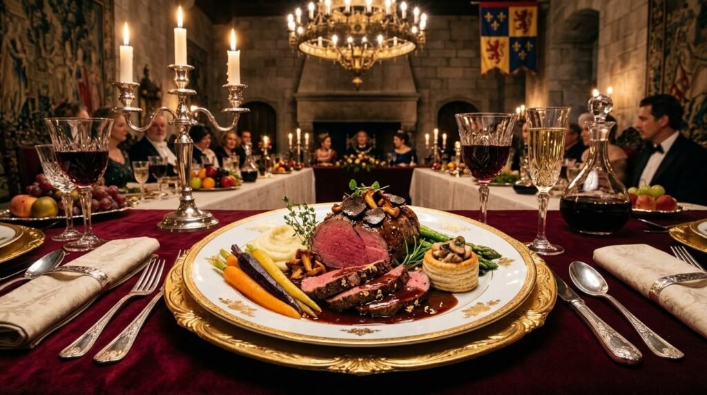 An indulgent royal main course