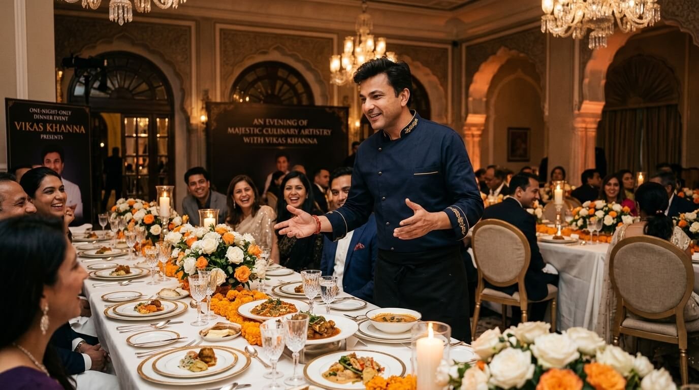 Celebrity Chef Vikas Khanna Brings a Majestic One-Night-Only Dinner Event
