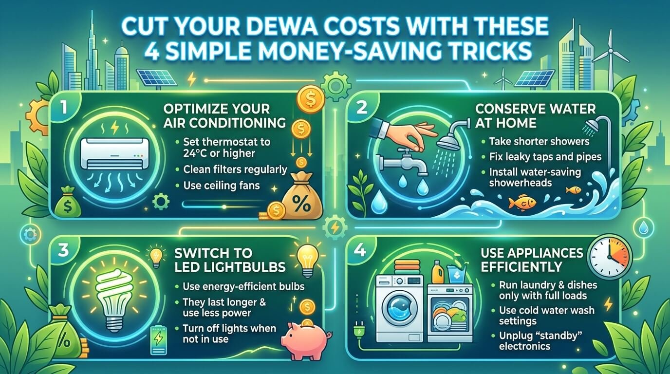 Cut Your DEWA Costs with These 4 Simple Money-Saving Tricks