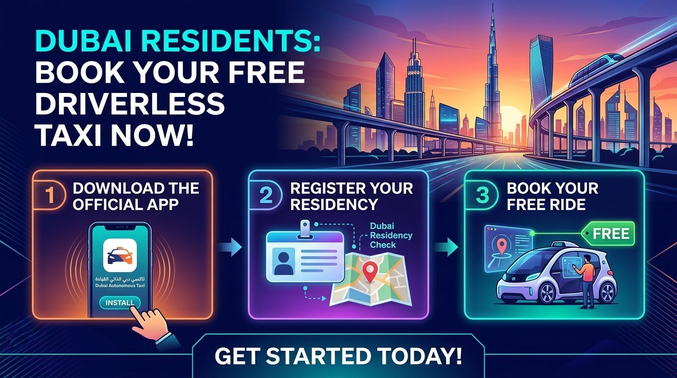 Dubai Residents Can Now Book Free Driverless Taxis – Here’s How