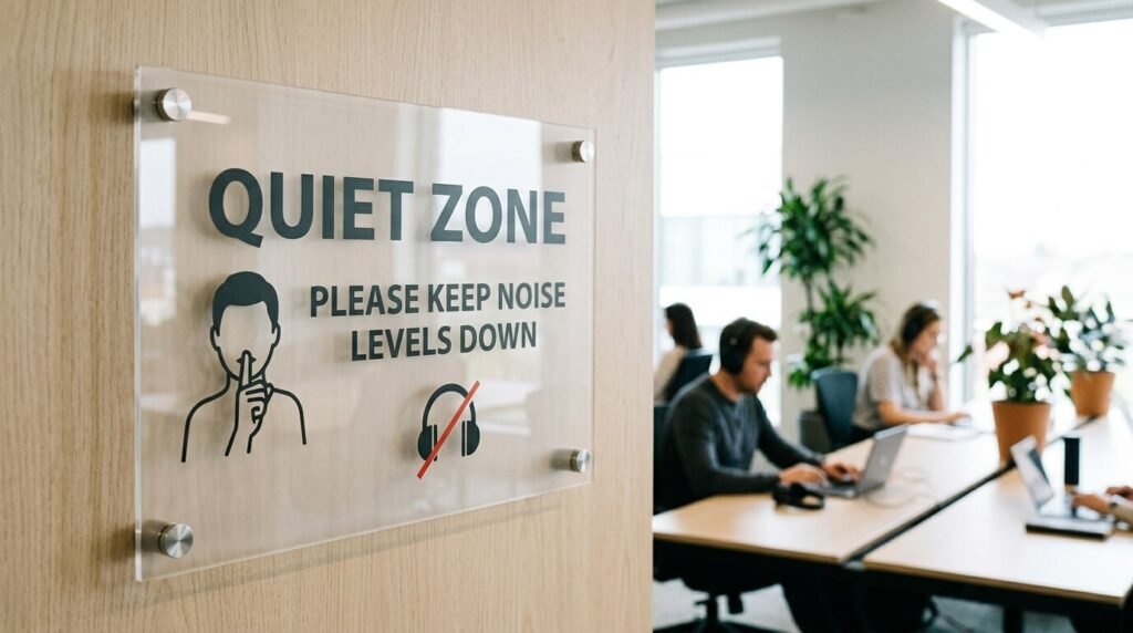  Keep noise levels down