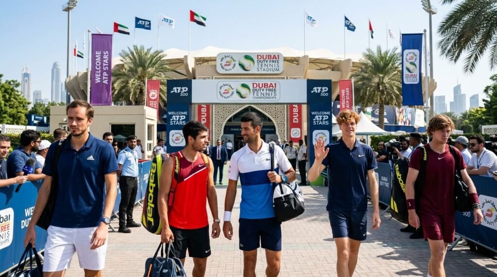 Men’s ATP Stars Ready for Dubai
