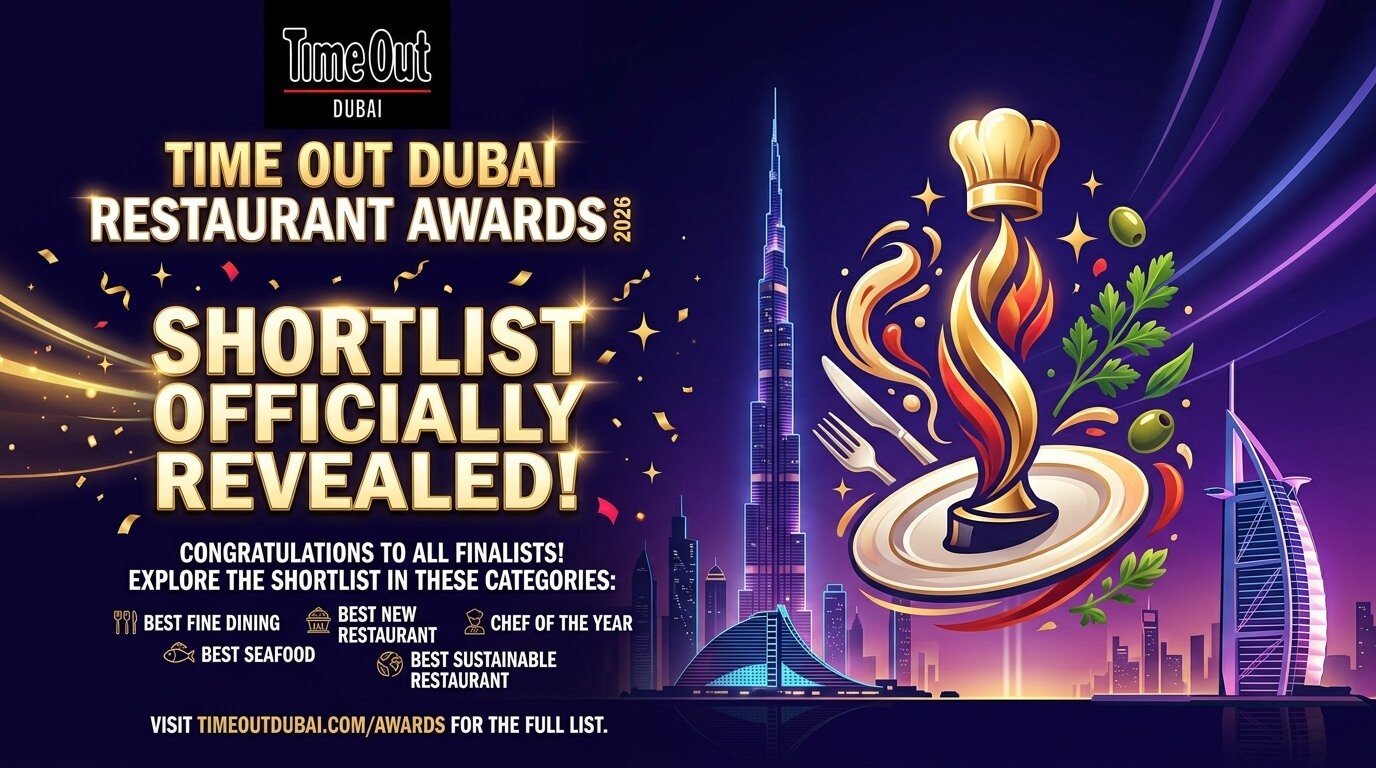 Time Out Dubai Restaurant Awards 2026: Shortlist Officially Revealed