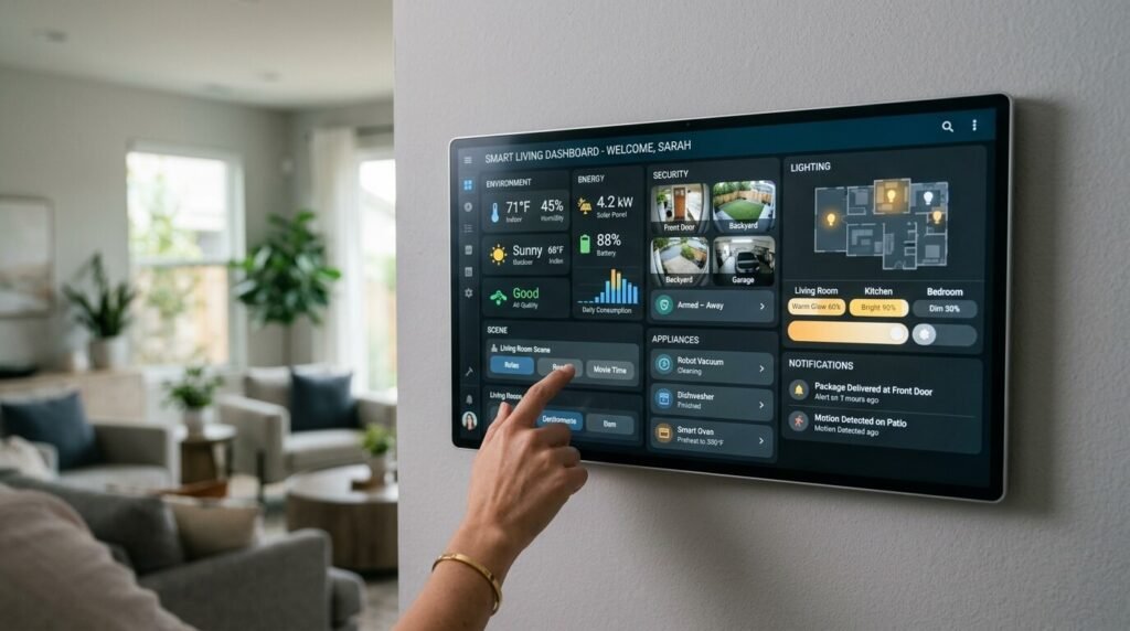 Use the Smart Living Dashboard