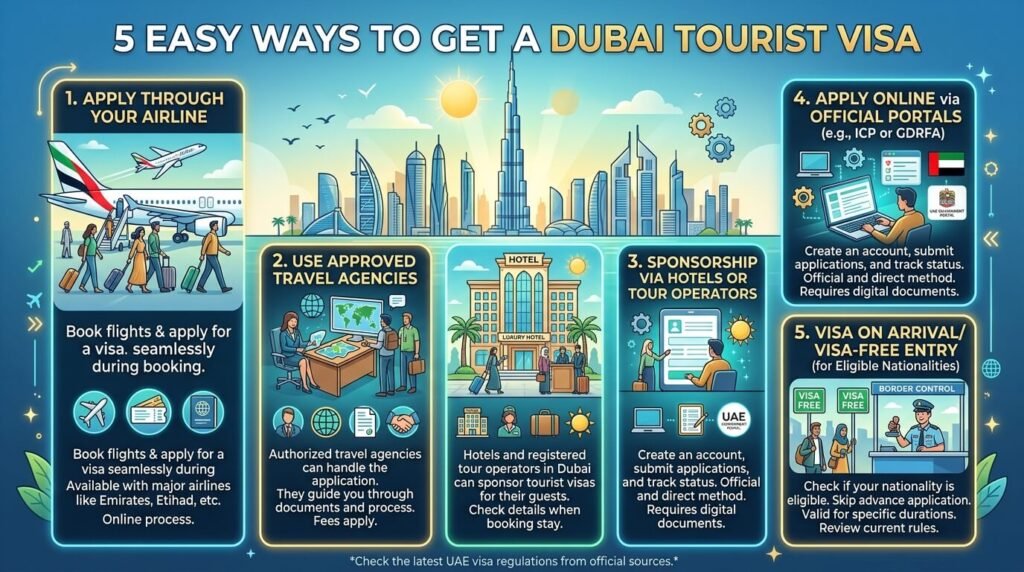 5 Easy Ways to Get a Dubai Tourist Visa