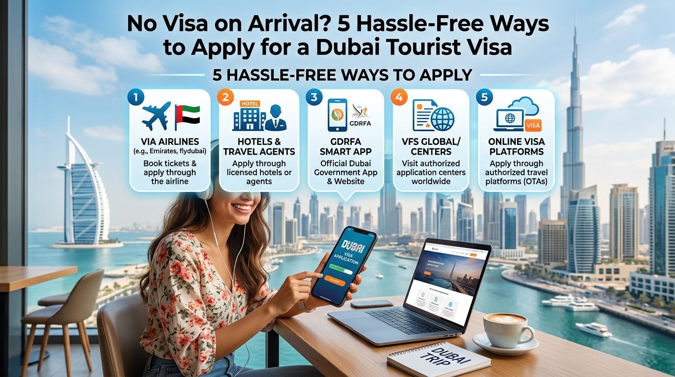 No Visa on Arrival? 5 Hassle-Free Ways to Apply for a Dubai Tourist Visa