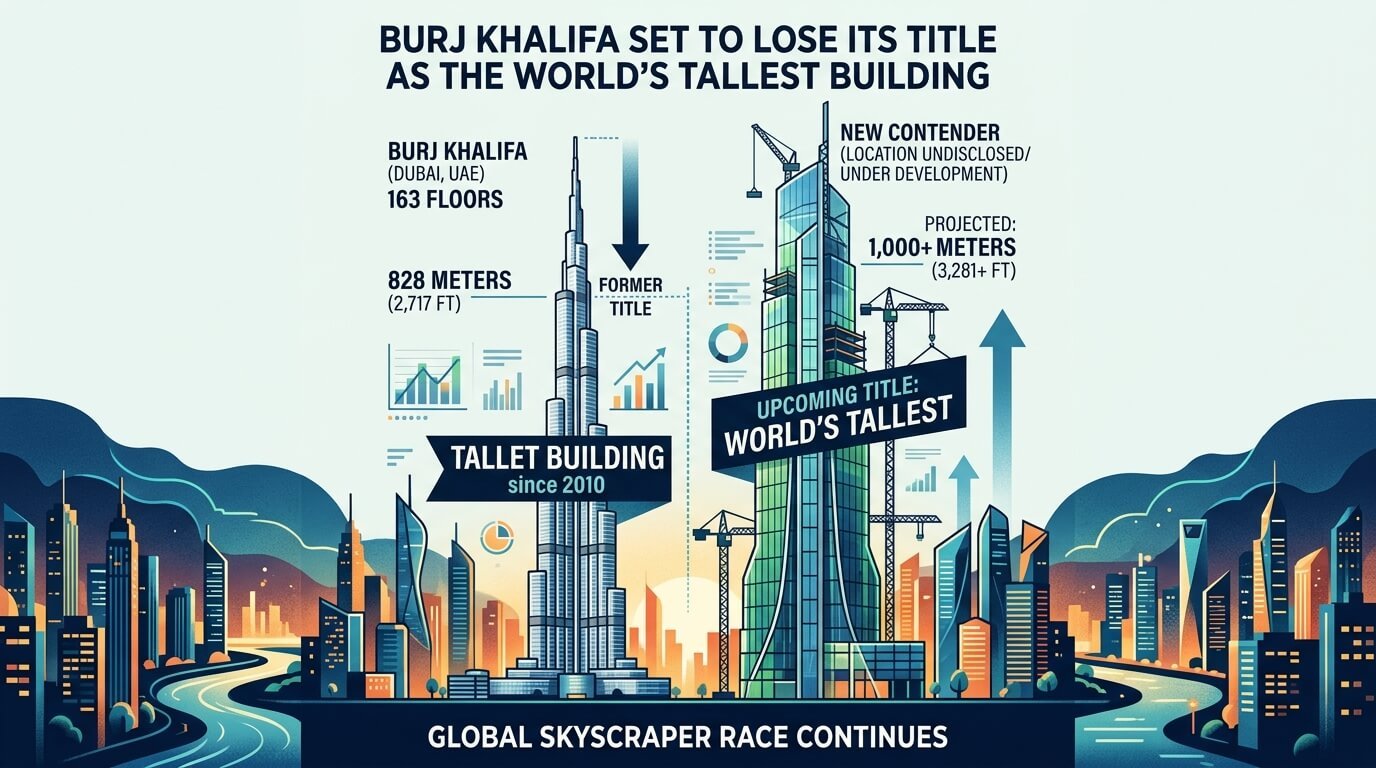 Burj Khalifa Set to Lose Its Title as the World’s Tallest Building