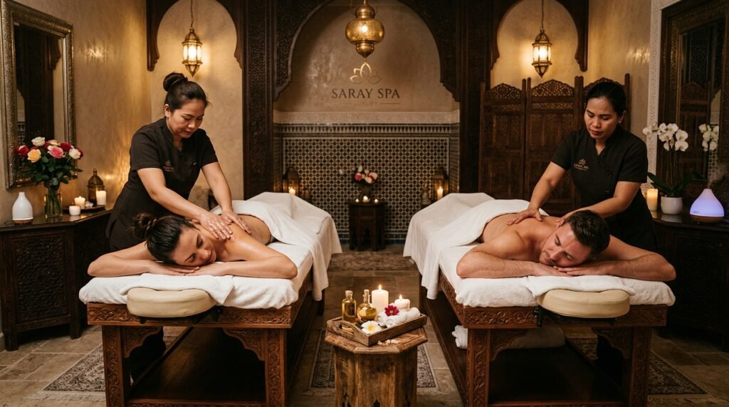 Relax together with a couples' treatment at Saray Spa