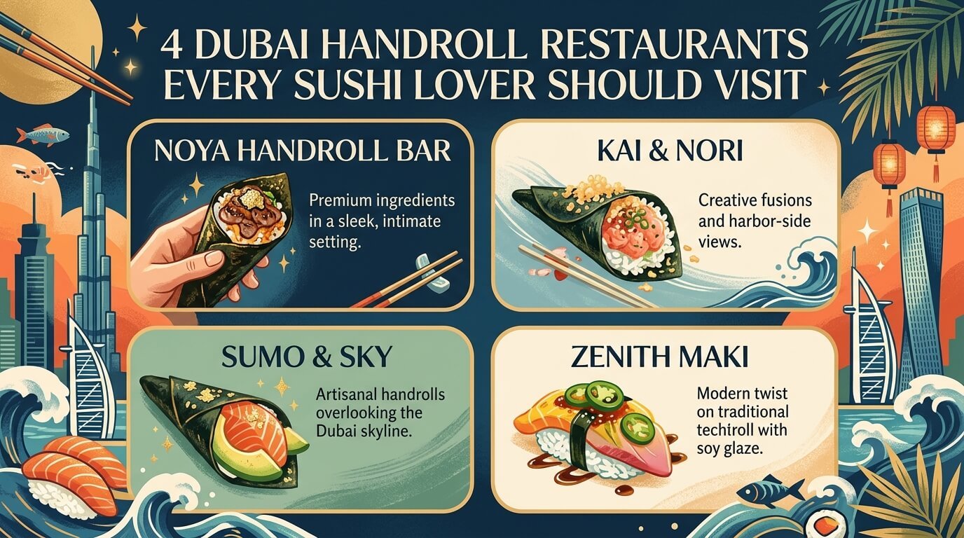 4 Dubai Handroll Restaurants Every Sushi Lover Should Visit