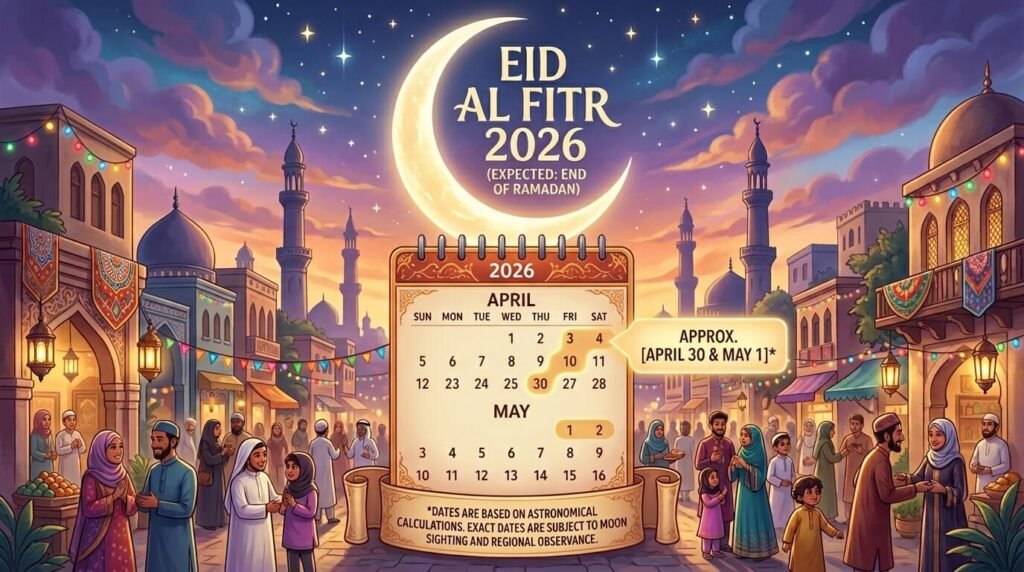 When is Eid Al Fitr 2026 expected?