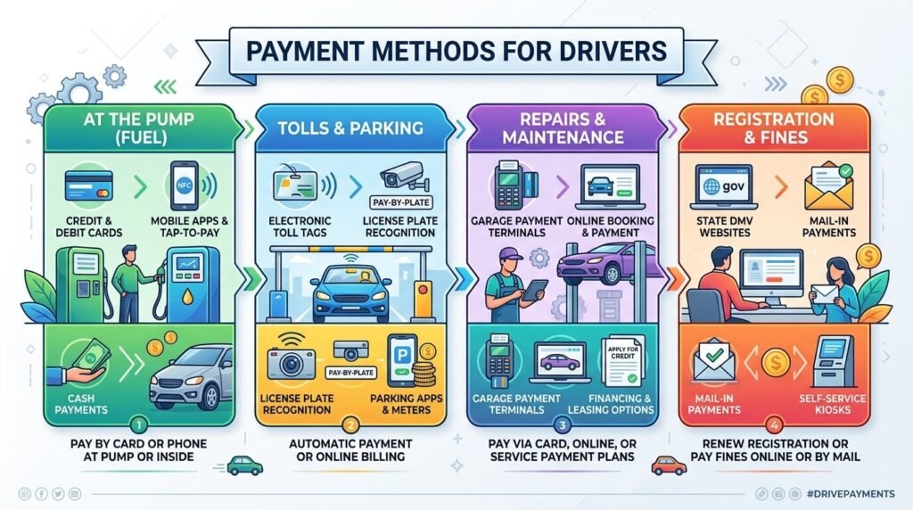 How drivers can pay