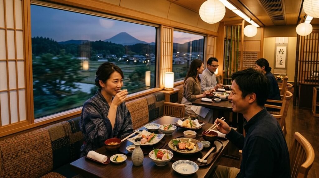Japanese-Inspired Dining Onboard