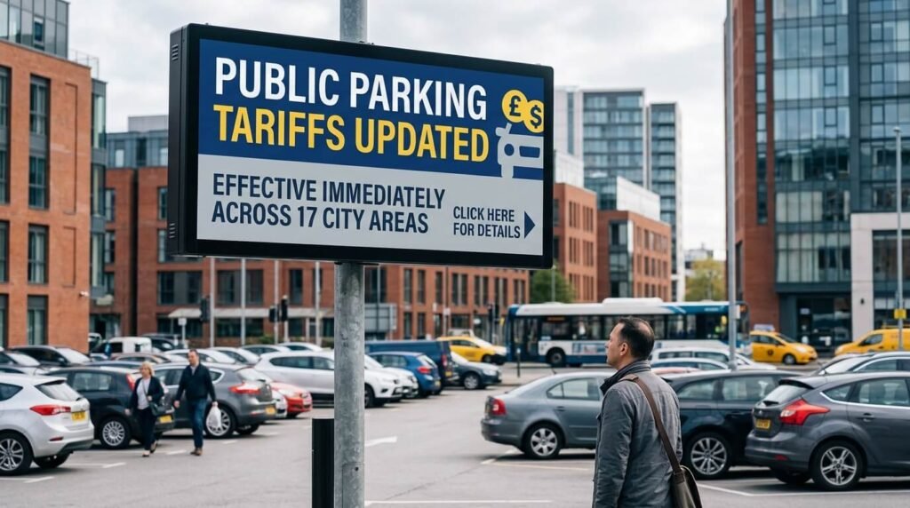 3. Public Parking Tariffs Updated Across 17 Areas