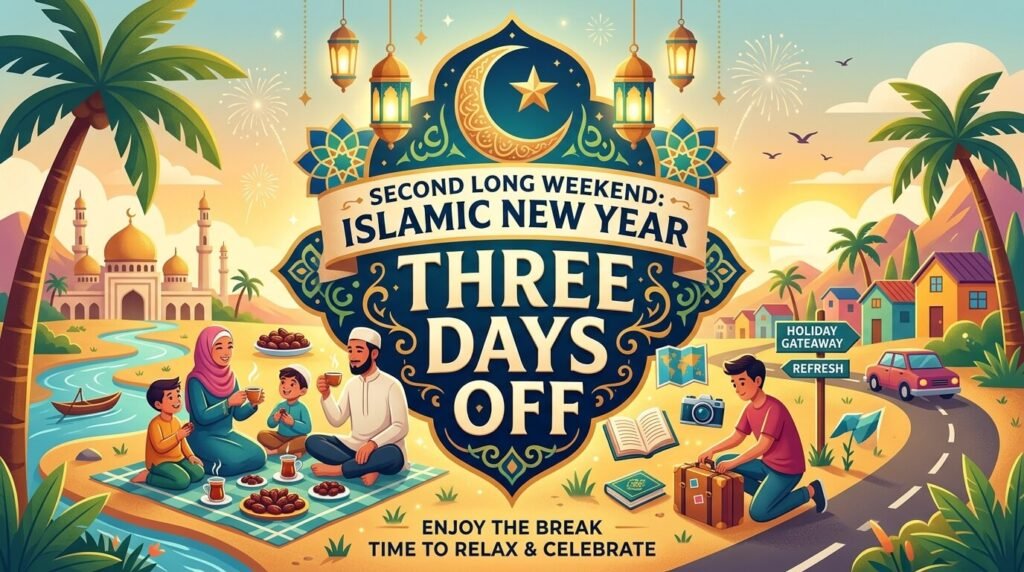 Second Long Weekend: Islamic New Year (Three Days Off)