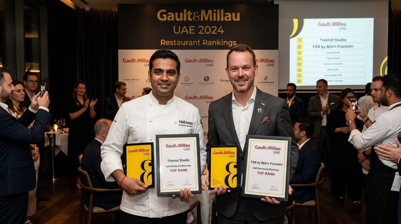 Trèsind Studio and FZN by Björn Frantzén Lead Gault&Millau UAE Restaurant Rankings