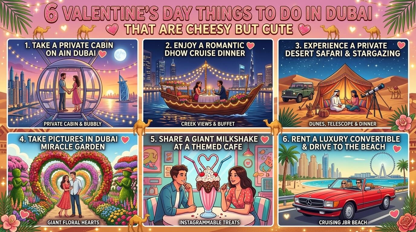 6 Valentine’s Day Things to Do in Dubai That Are Cheesy but Cute
