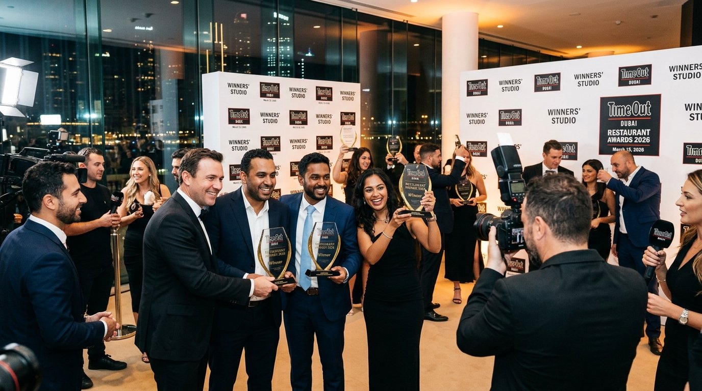 Inside the Winners’ Studio at Time Out Dubai Restaurant Awards