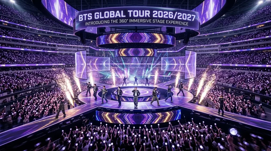 What to Expect from the BTS Global Tour 2026/2027 and the Band's New 360-Degree Stage