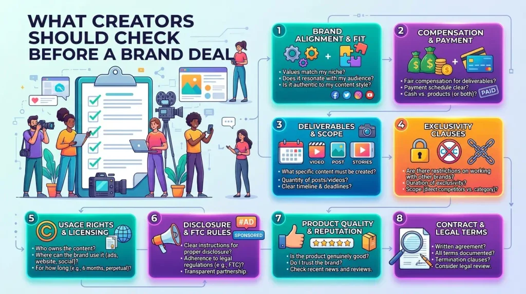 What Creators Should Check Before a Brand Deal