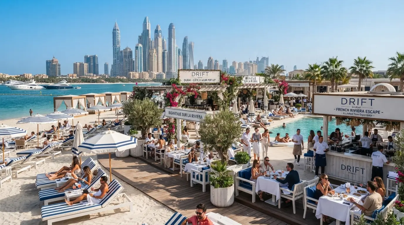 DRIFT Dubai Transforms Into a French Riviera Escape for a Limited Time