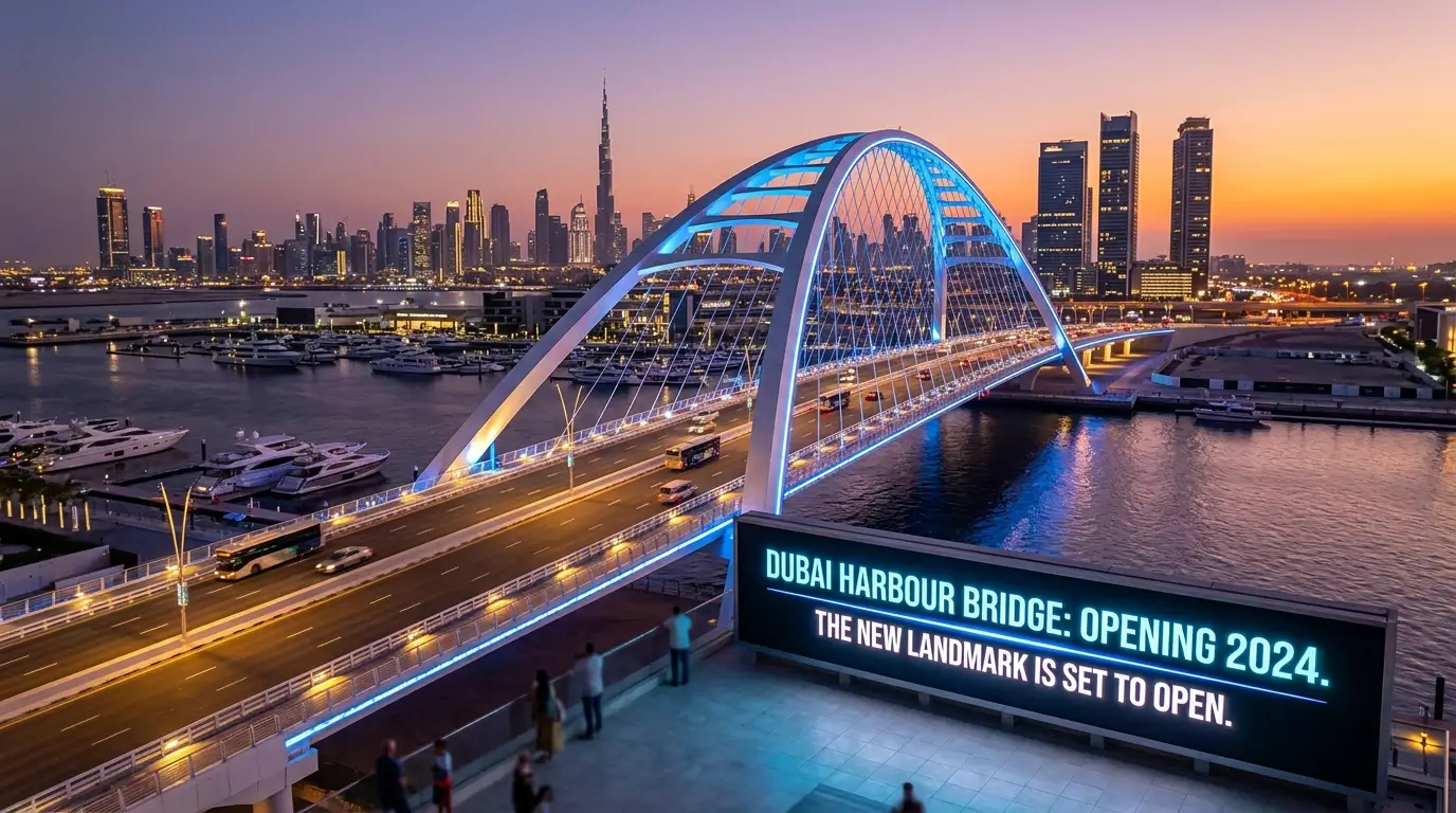 Dubai Harbour Bridge: Here’s When the New Landmark Is Set to Open