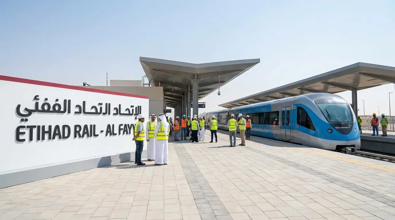 Etihad Rail Completes First Passenger Station as UAE Rail Network Takes Shape