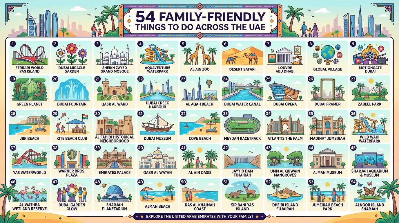 54 Family-Friendly Things to Do Across the UAE