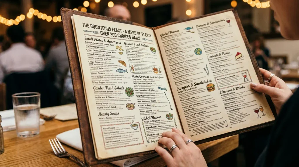 A Menu With Plenty of Choice