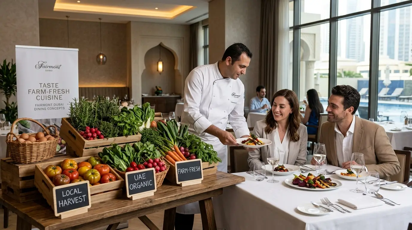 Taste Farm-Fresh Cuisine With Fairmont Dubai’s Dining Concepts
