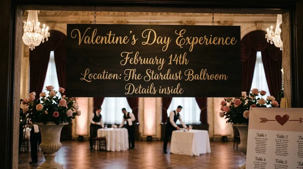 When and where is the Valentine’s Day experience?