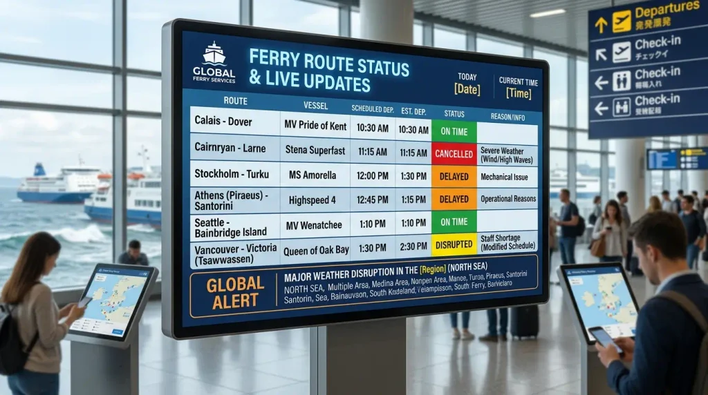 Which Ferry Routes Are Affected?