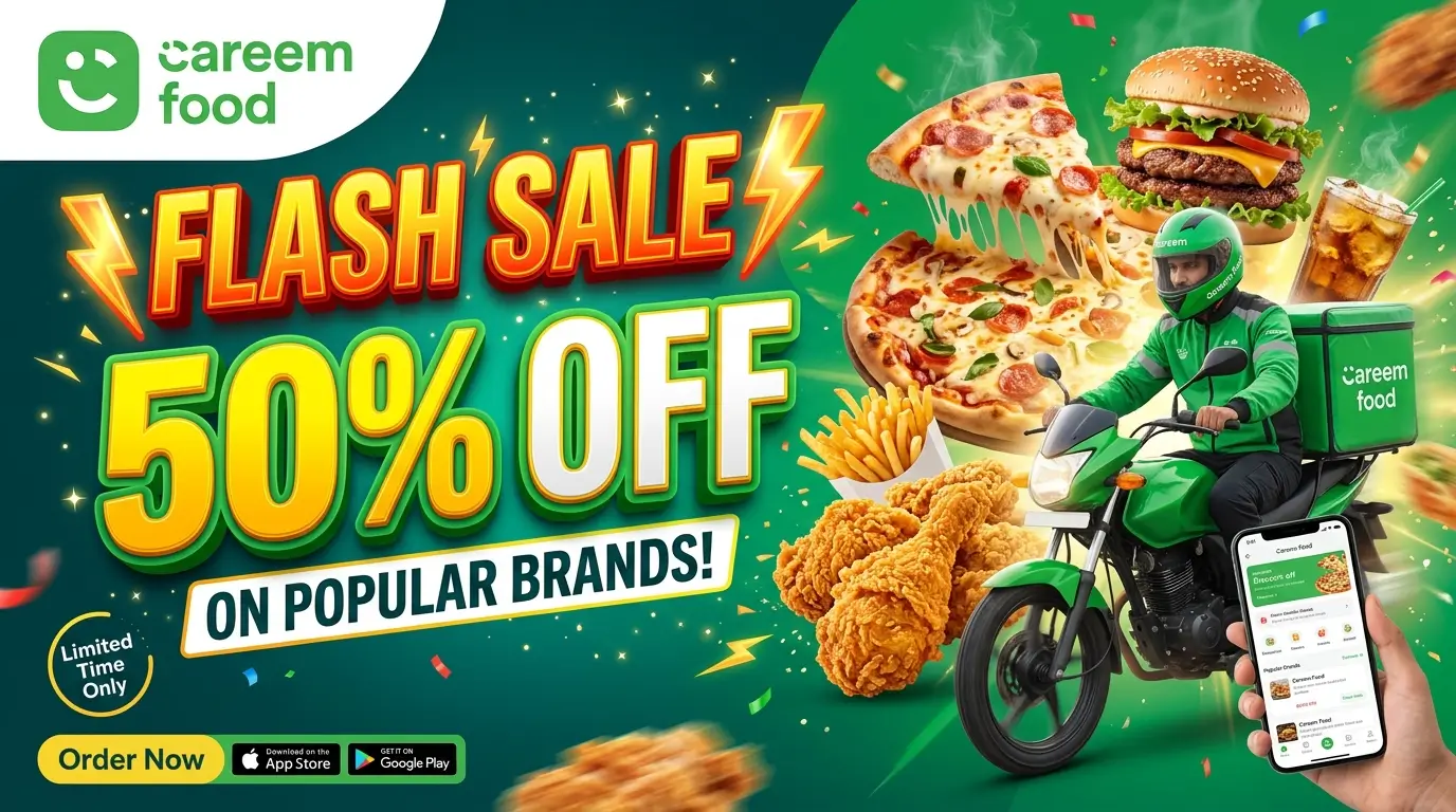 Careem Food’s Latest Flash Sale Brings 50% Off Popular Brands