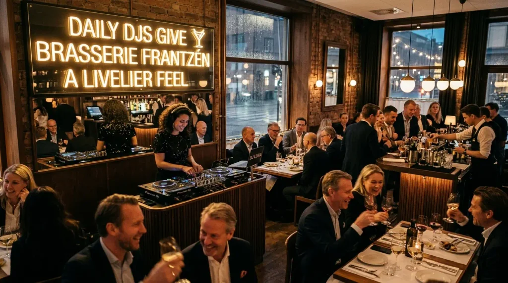 Daily DJs Give Brasserie Frantzén a Livelier Feel