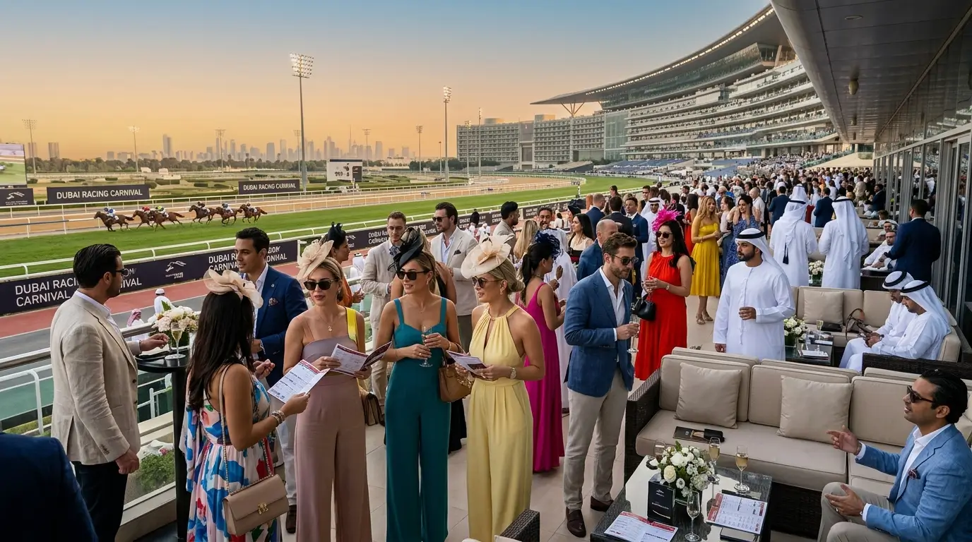 Dubai Racing Carnival Welcomes the City’s Stylish Crowd for an Exclusive Event