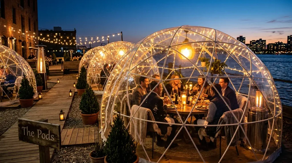 The Pods – Your Own Private Dining Bubble